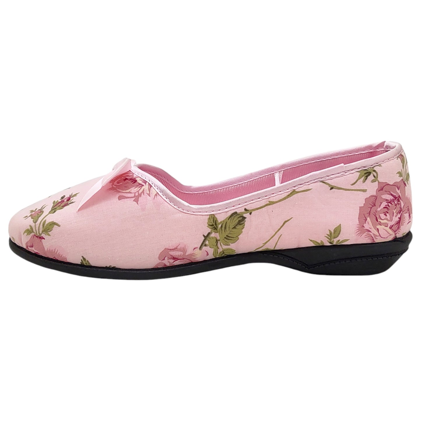 Womens Grosby VERA Slip On Slippers Pale Pink