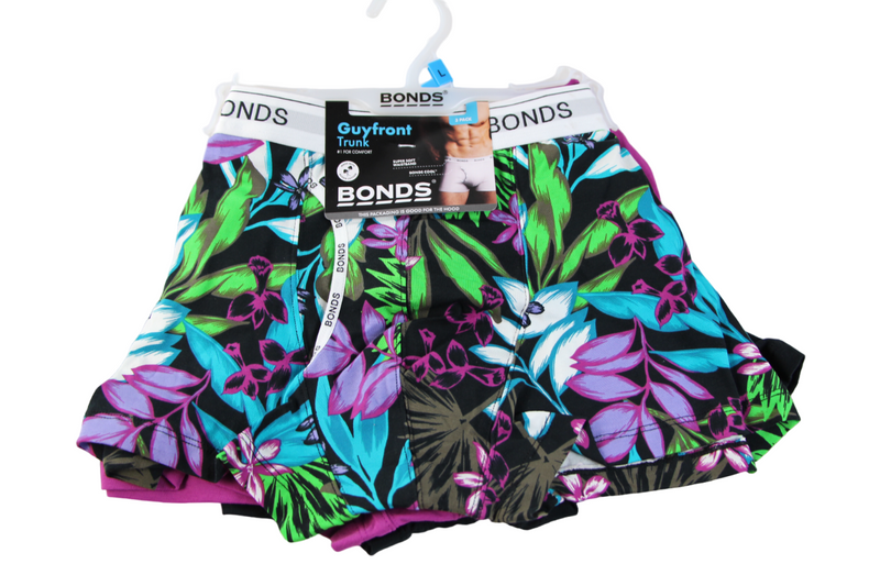 12 X Bonds Guyfront Trunks Mens Underwear Undies Multi-Coloured