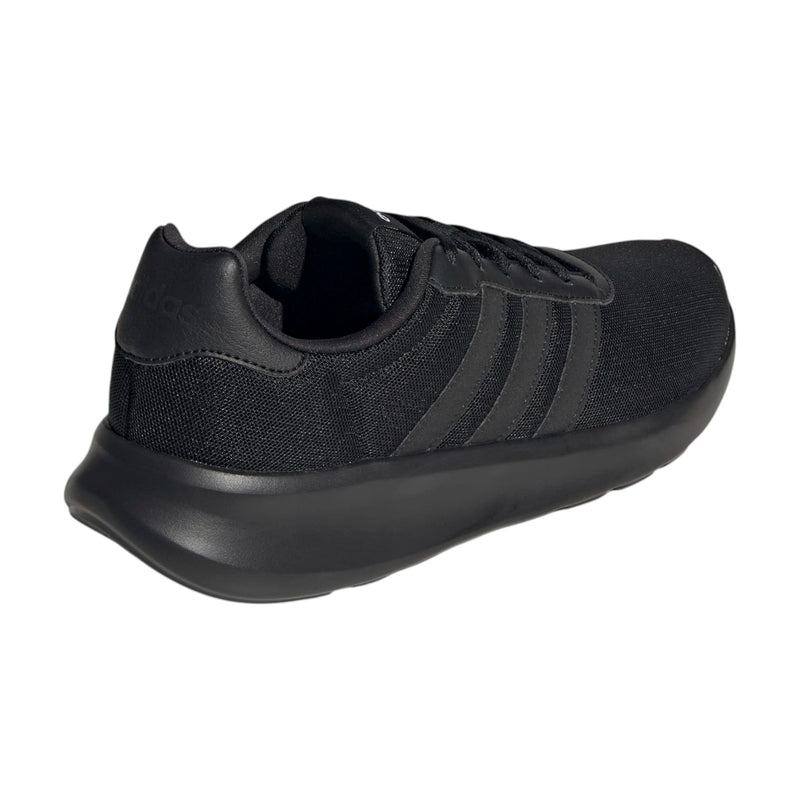 Adidas Womens Lite Racer 3.0 Triple Black Athletic Running Shoes