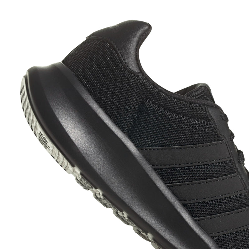 Adidas Womens Lite Racer 3.0 Triple Black Athletic Running Shoes