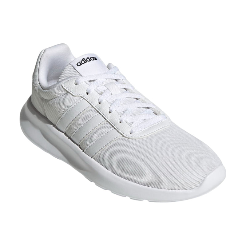 Adidas Womens Lite Racer 3.0 Triple White Athletic Running Shoes