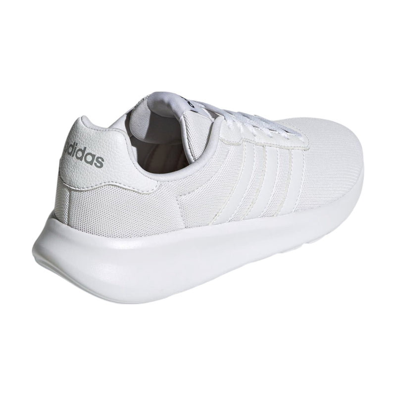 Adidas Womens Lite Racer 3.0 Triple White Athletic Running Shoes