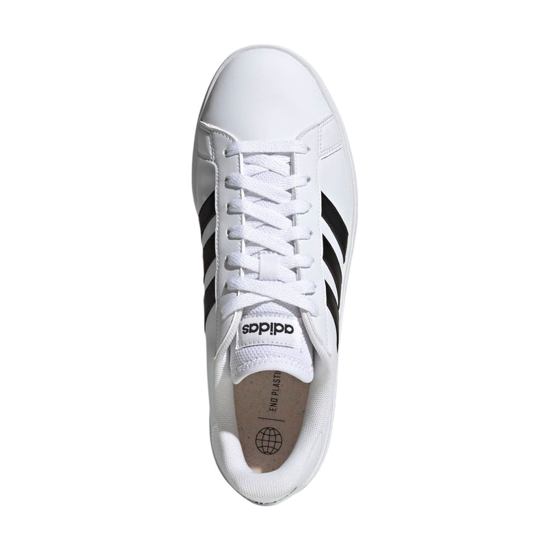 Adidas Mens Grand Court Base 2 White/ Black Casual Shoes