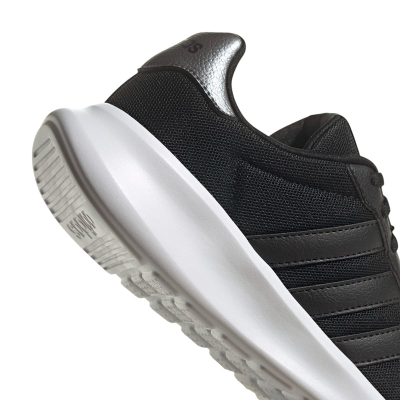 Adidas Womens Lite Racer 3.0 Black/ White Athletic Running Shoes