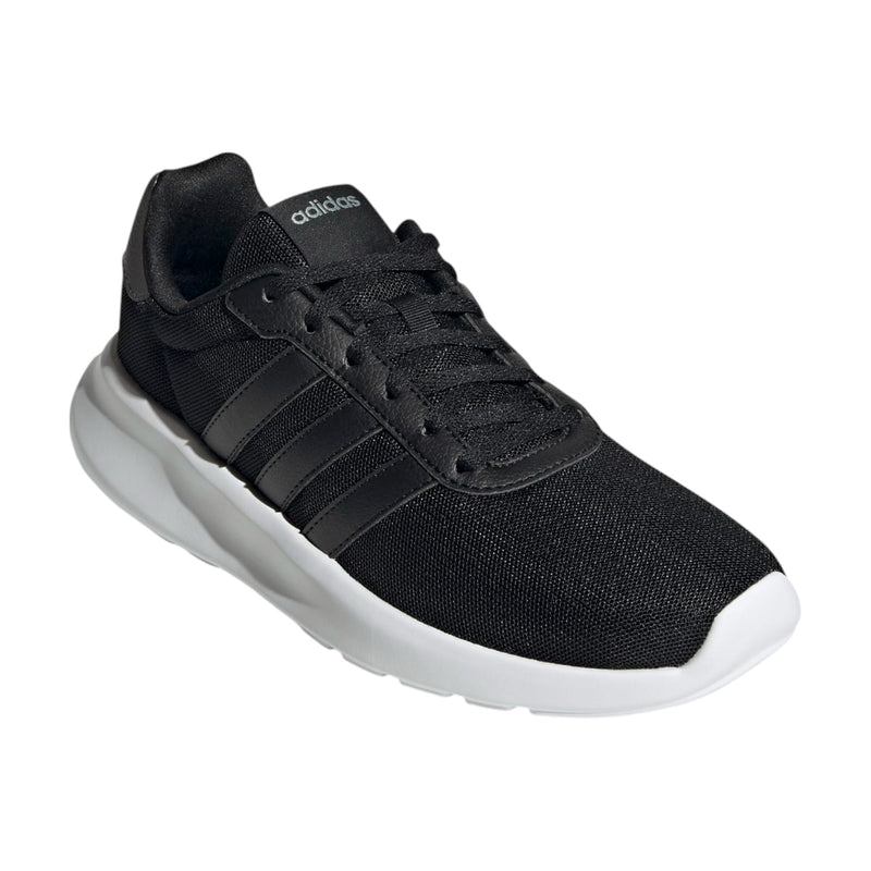 Adidas Womens Lite Racer 3.0 Black/ White Athletic Running Shoes