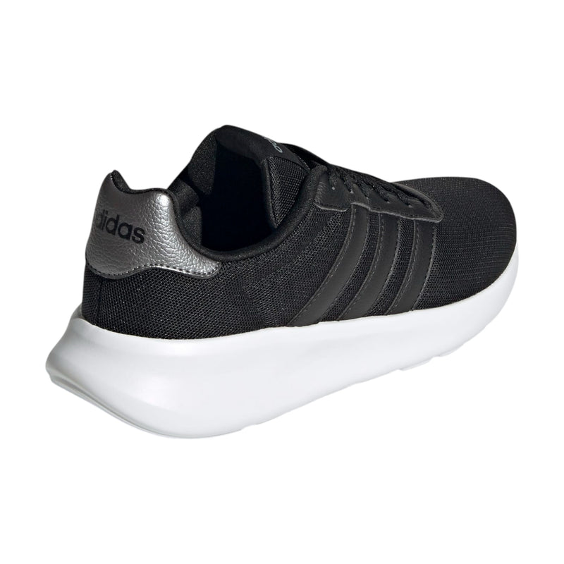 Adidas Womens Lite Racer 3.0 Black/ White Athletic Running Shoes