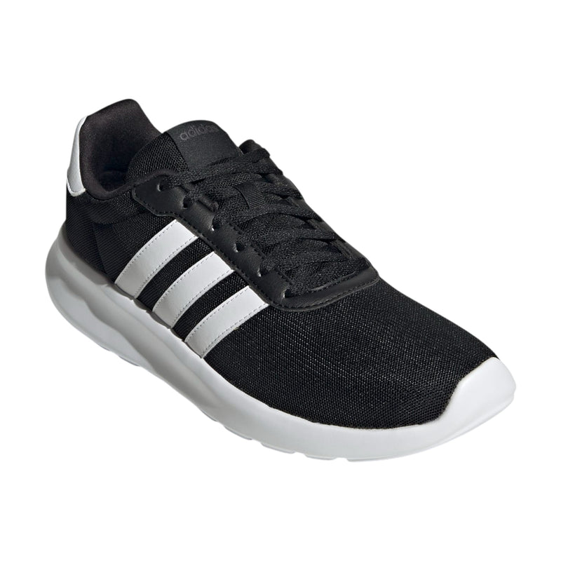 Adidas Mens Lite Racer 3.0 Black/ White Athletic Running Shoes