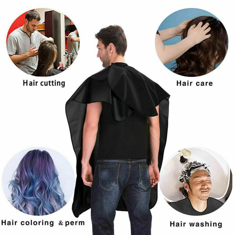 5 x Black Hairdressing Hair Cutting Cape Barber Hairdresser Salon Gown