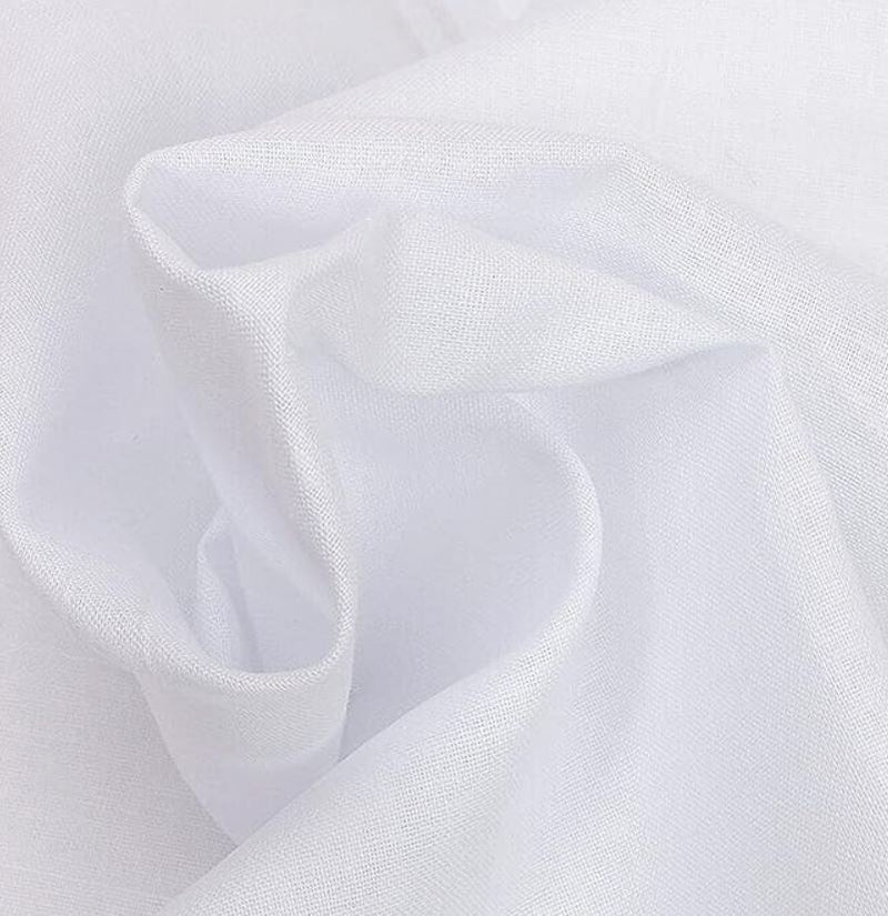 12 Pieces X White Mens 100% Cotton Handkerchiefs Work Business Hankies Hanky