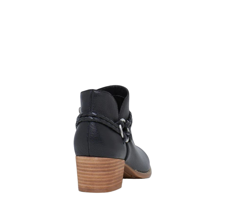 Womens Hush Puppies Calder Shoes Black Dress Formal Comfort Heel Boot