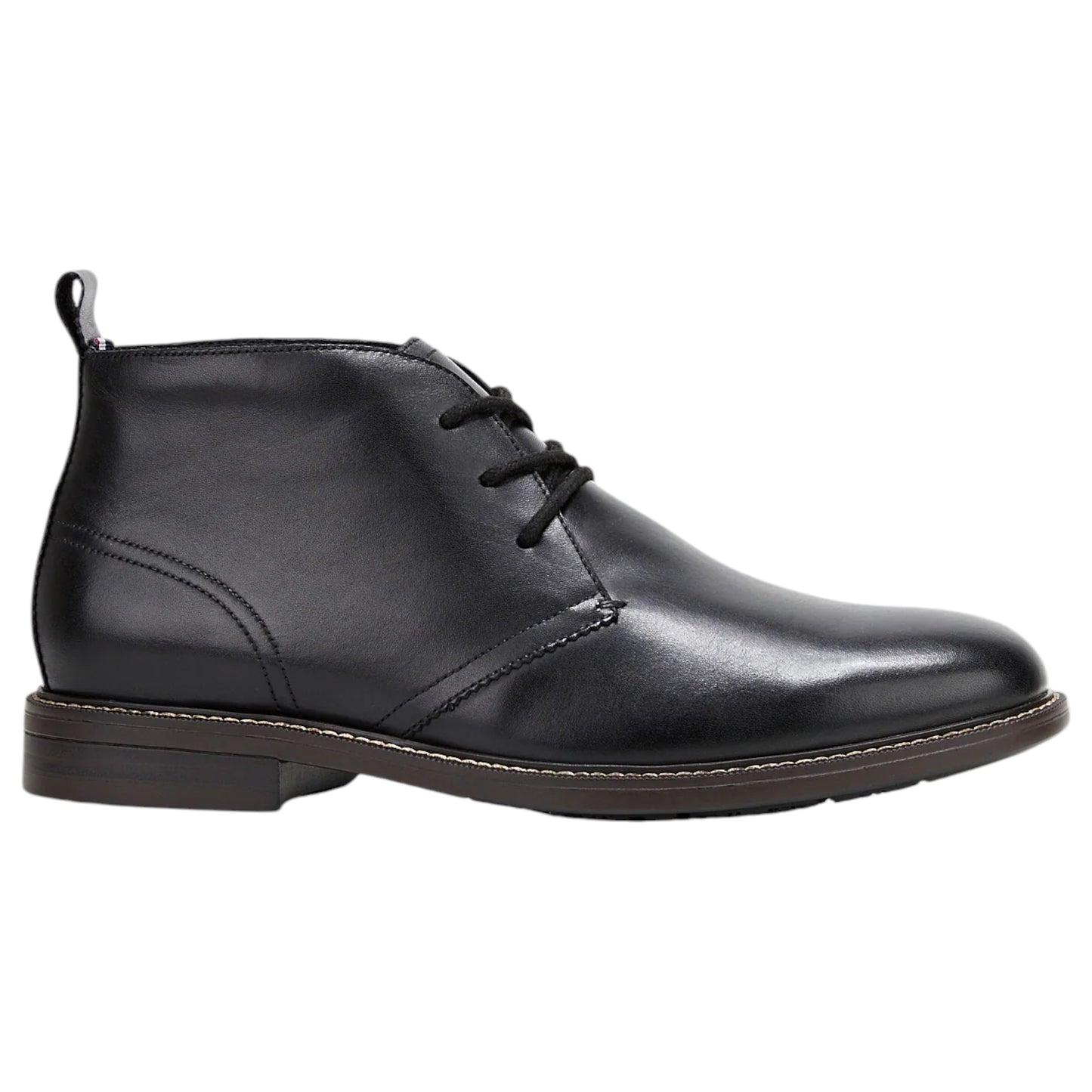 Mens Hush Puppies Harbour Boots Black Burnish