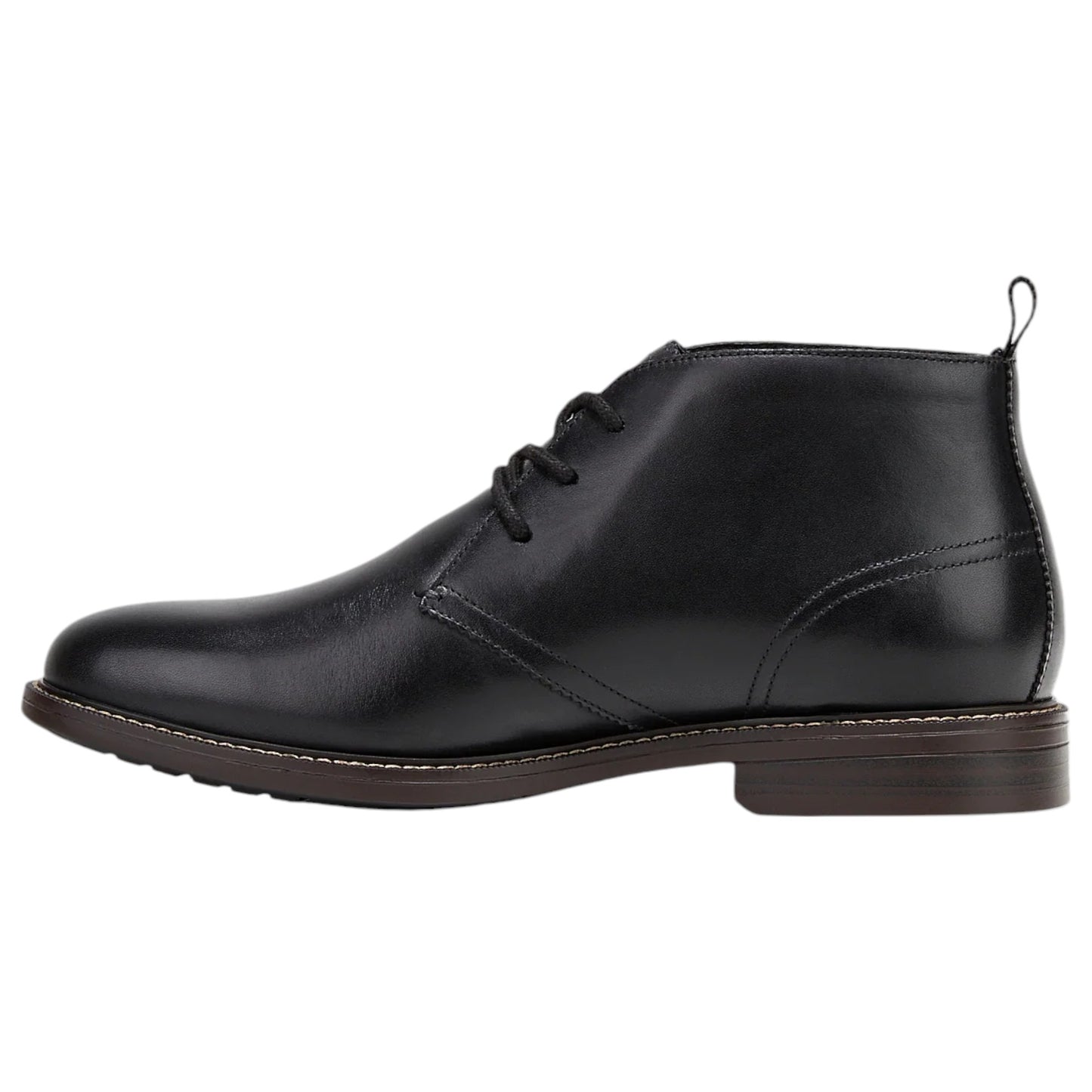 Mens Hush Puppies Harbour Boots Black Burnish