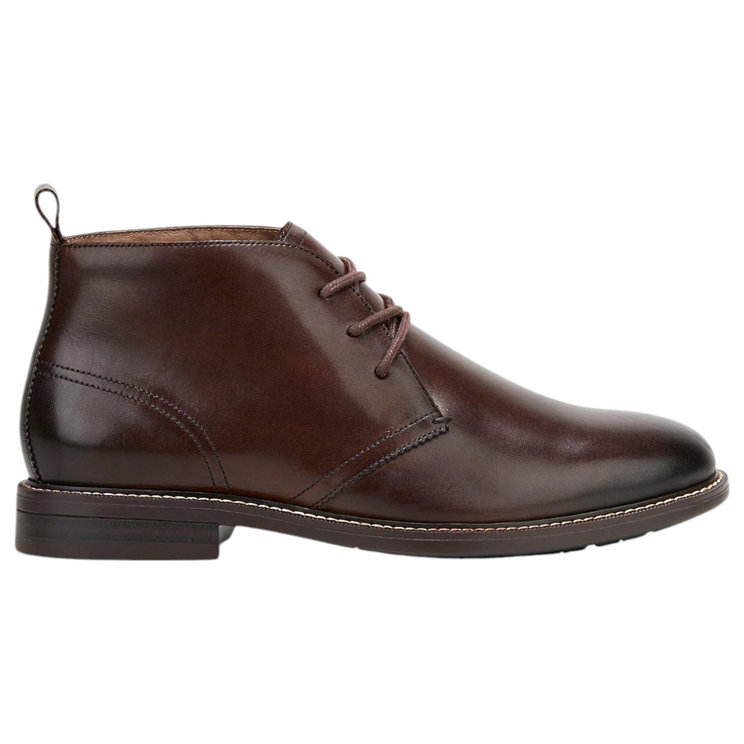 Mens Hush Puppies Harbour Boots Cognac Burnish