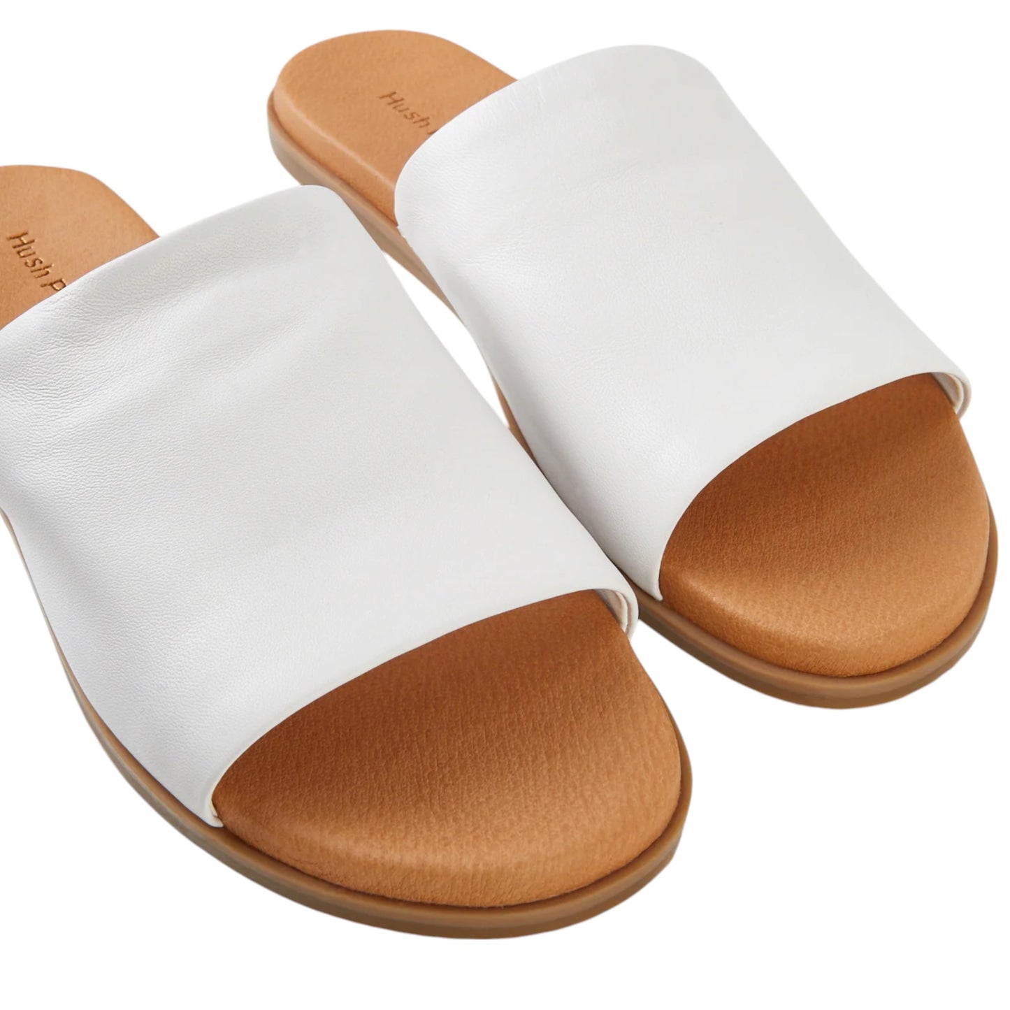 Womens Hush Puppies Paradise Slides White