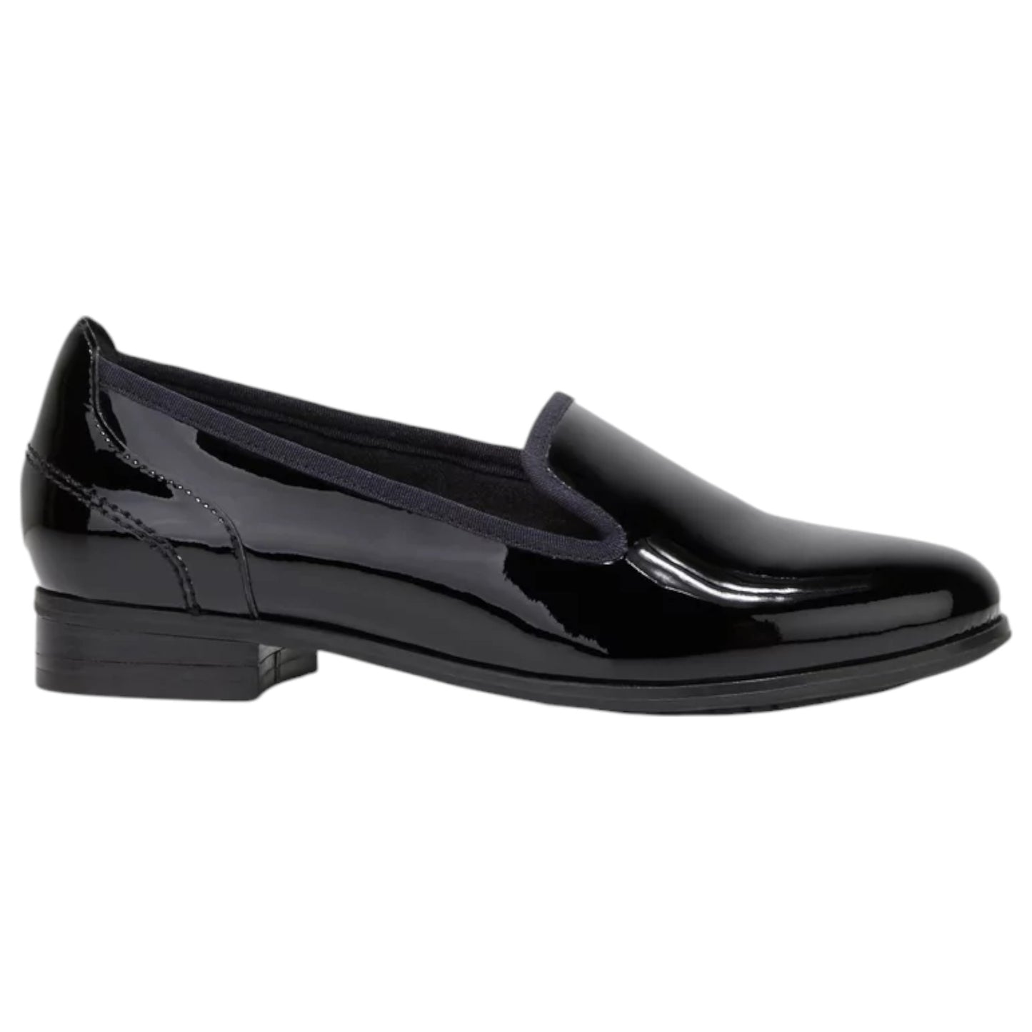 Womens Hush Puppies The Albert Shoes Black Patent