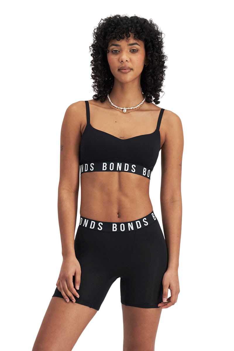 Womens Bonds Icons Super Logo Shorts Underwear Undies Black