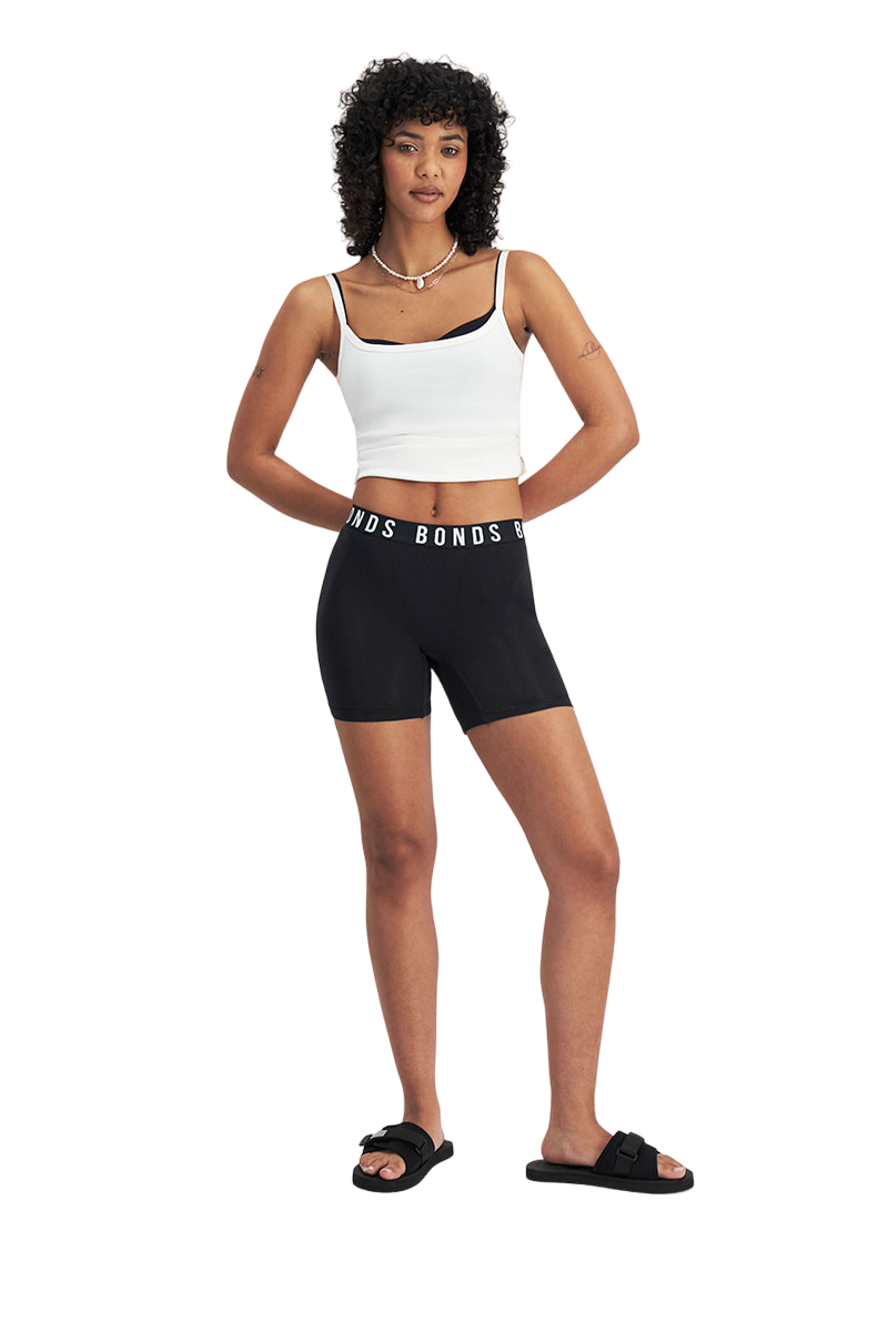 5 x Womens Bonds Icons Super Logo Shorts Underwear Undies Black
