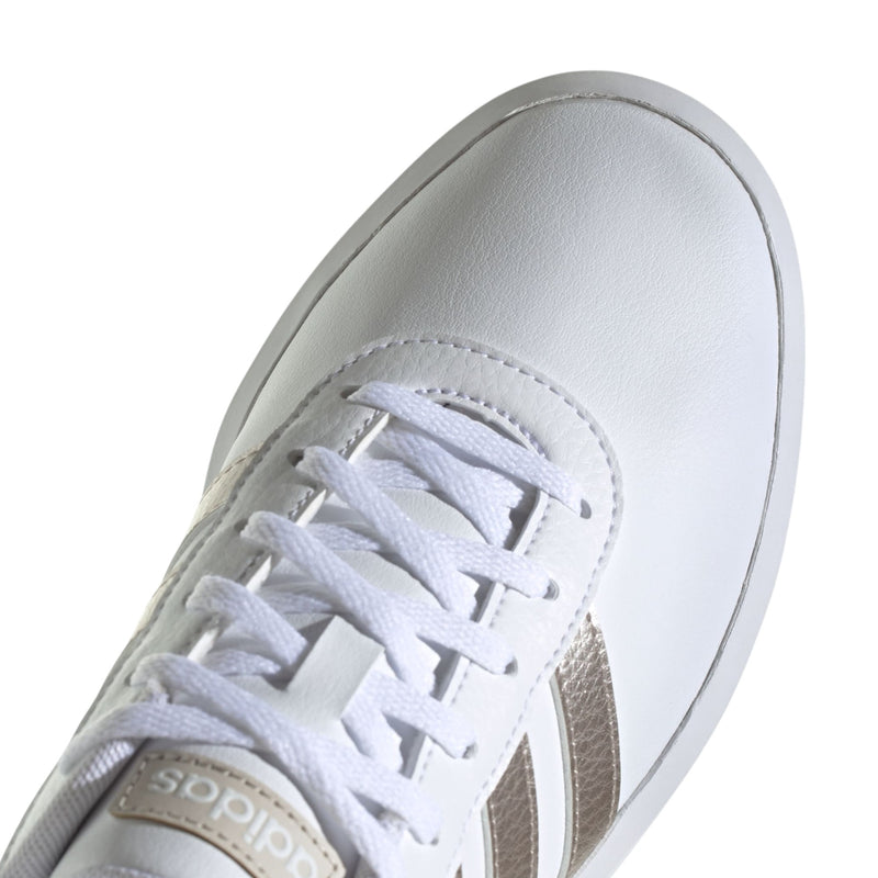 Adidas Womens Court Platform White/ Champagne Casual Shoes