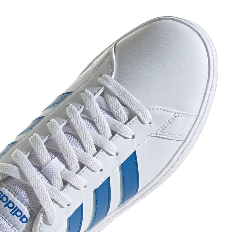 Adidas Mens Grand Court Base 2 White/ Blue Casual Shoes