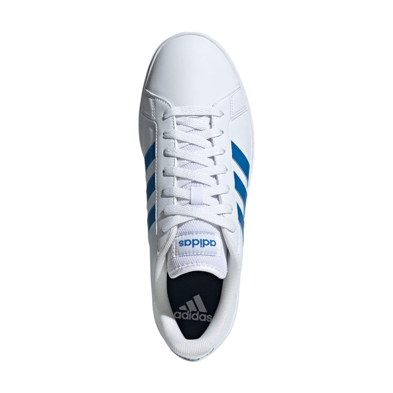 Adidas Mens Grand Court Base 2 White/ Blue Casual Shoes