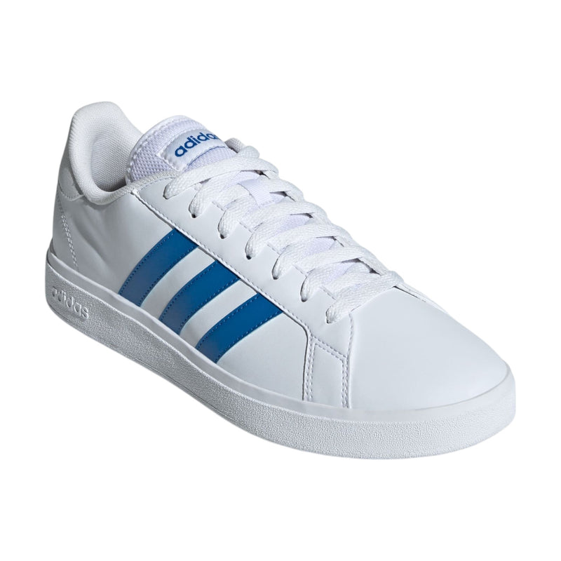 Adidas Mens Grand Court Base 2 White/ Blue Casual Shoes