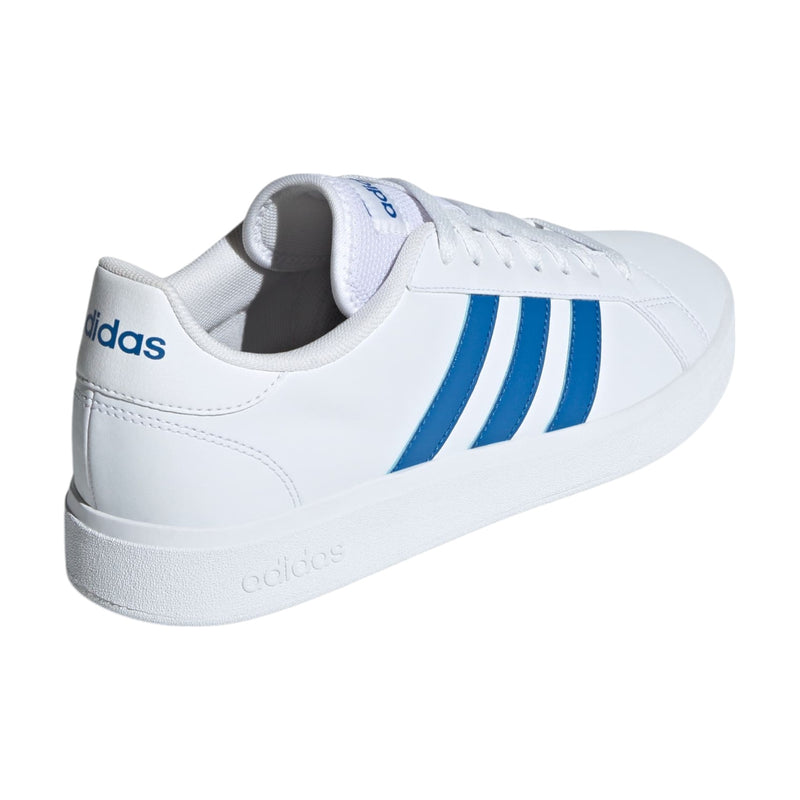 Adidas Mens Grand Court Base 2 White/ Blue Casual Shoes