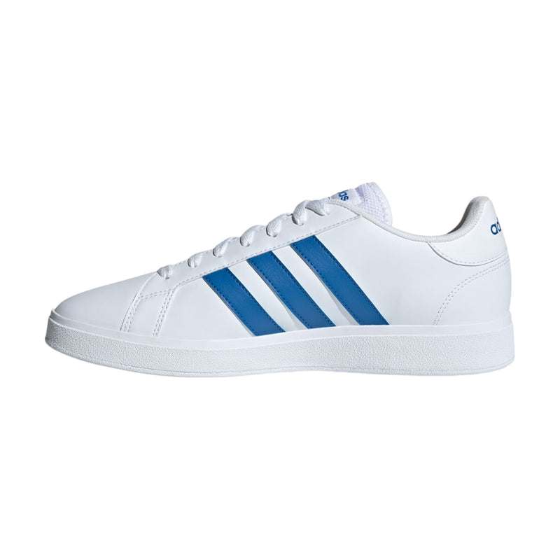 Adidas Mens Grand Court Base 2 White/ Blue Casual Shoes