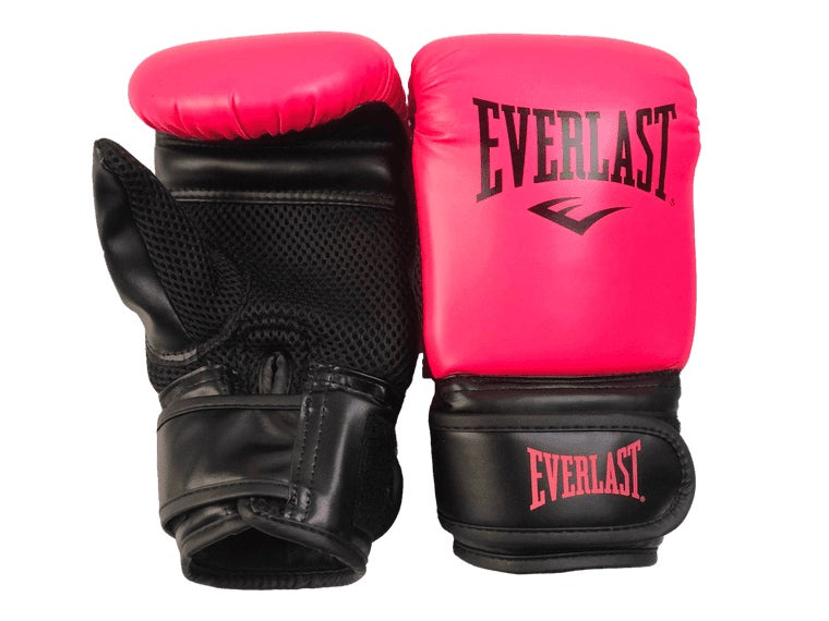 Everlast Tempo Bag Gloves Boxing Box Gym Training Mitt Work Black Pink Red