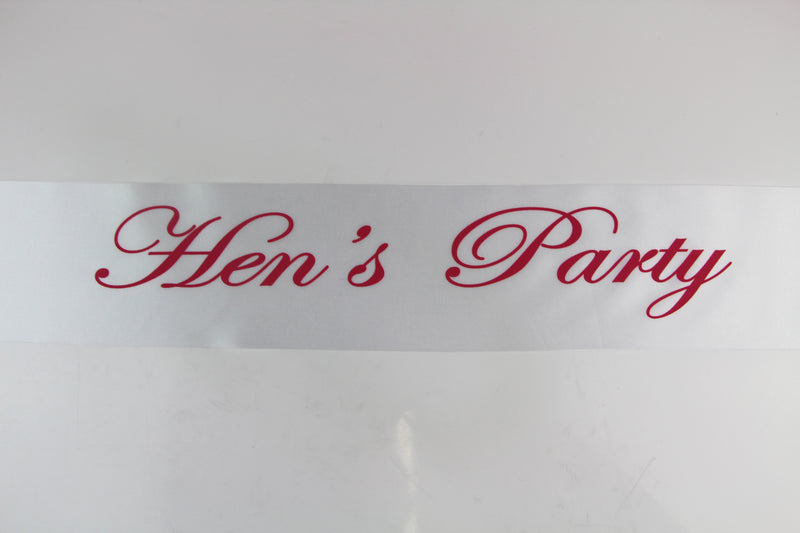 Hens Party Sash Sashes Bride Night Party Bridal Wedding Bridesmaid Bachelorette