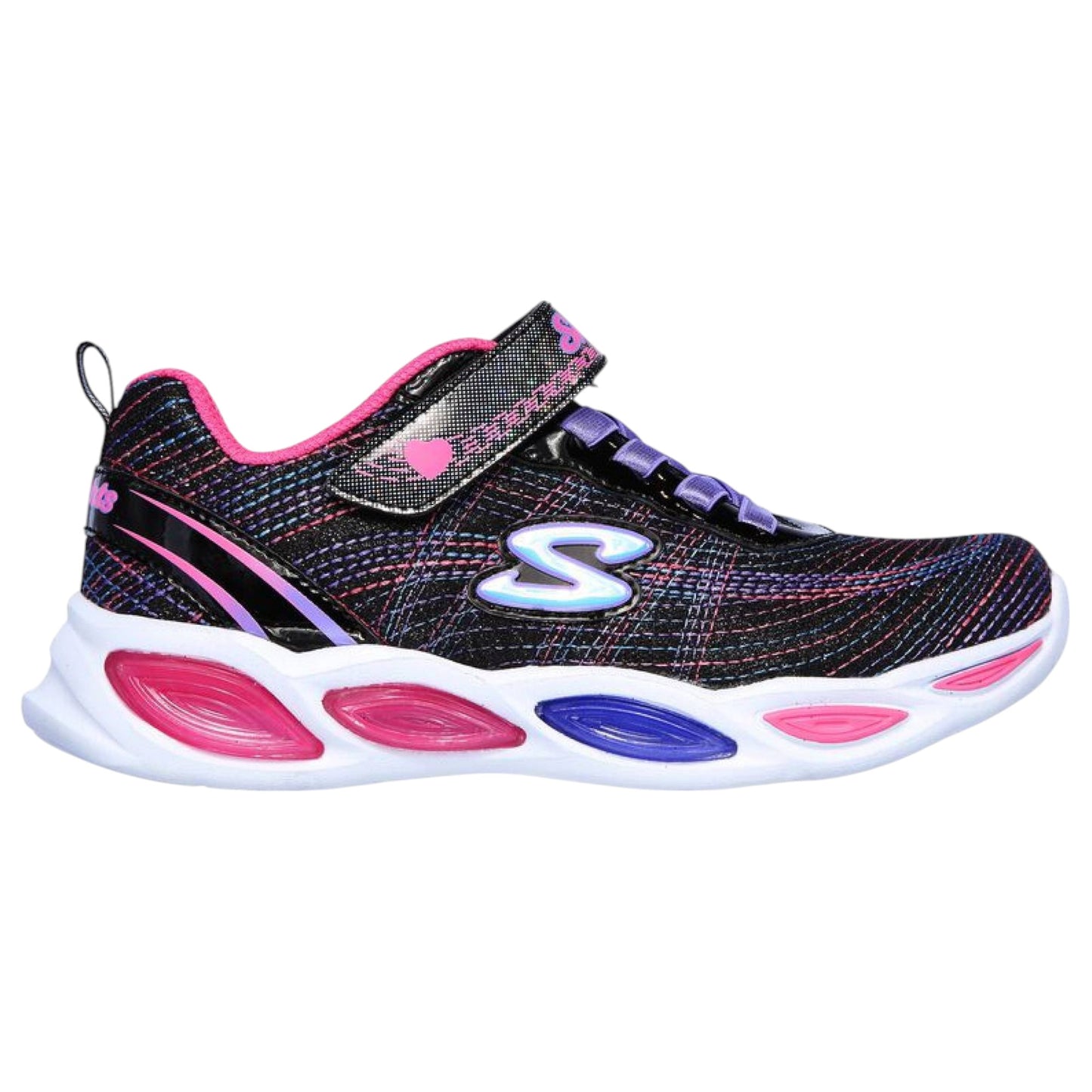 Infant Girls Skechers Shimmer Beams - Sparkle Glow Shoes Black/Multi