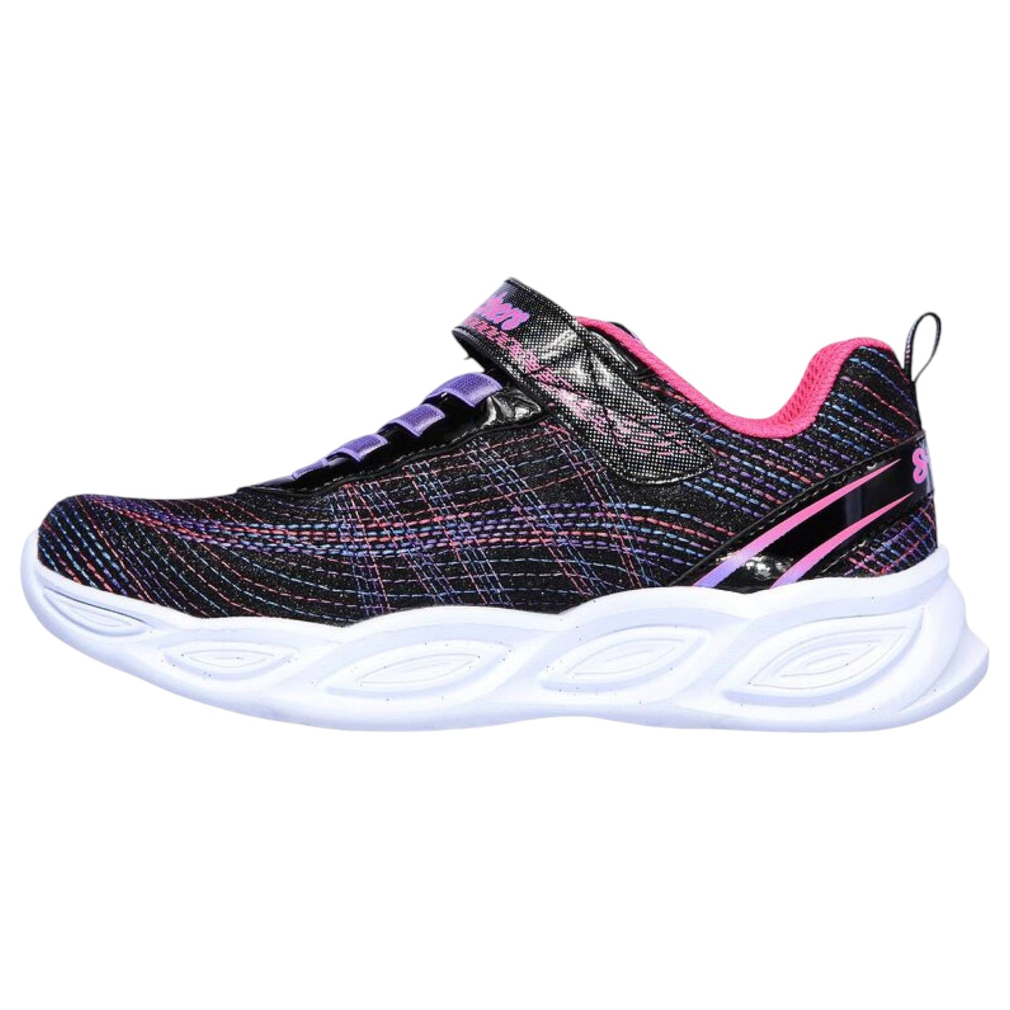 Infant Girls Skechers Shimmer Beams - Sparkle Glow Shoes Black/Multi