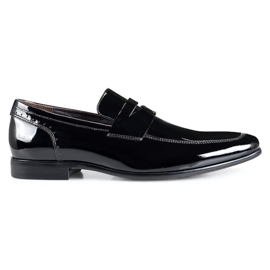 Mens Julius Marlow Jax Shoes Black Patent