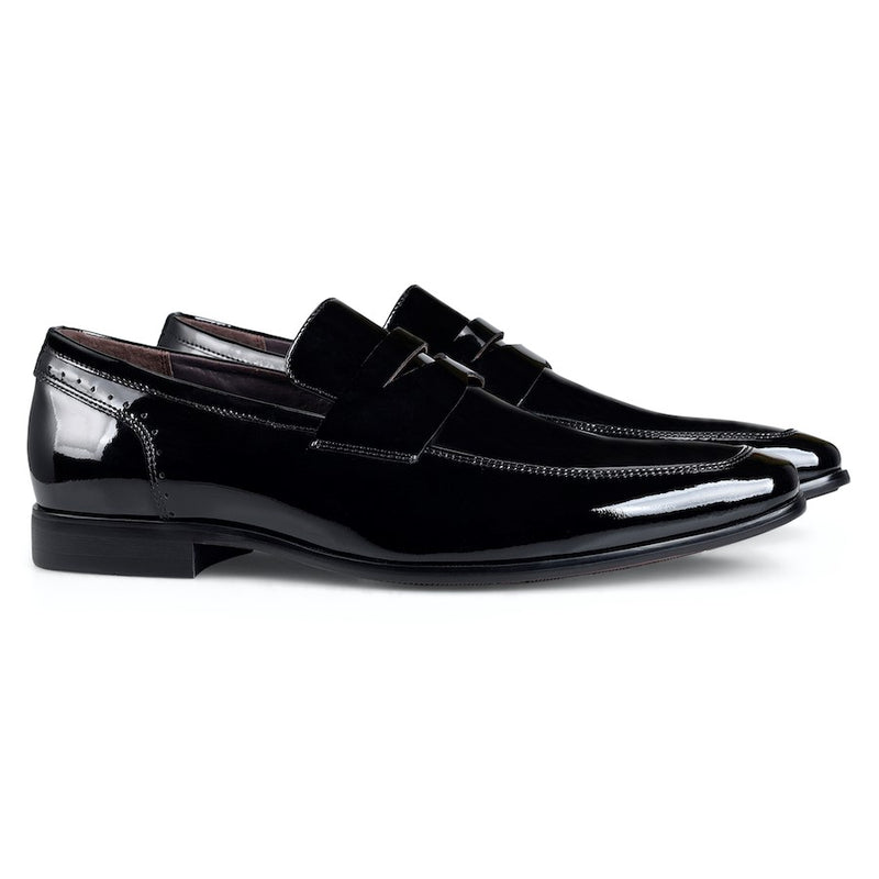 Julius Marlow Jax Black Patent Slip On Formal Dress Leather Shoes