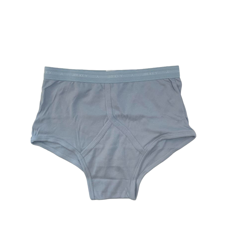 4 x Jockey Mens Y Front Briefs Underwear Undies Light Blue And Charcoal