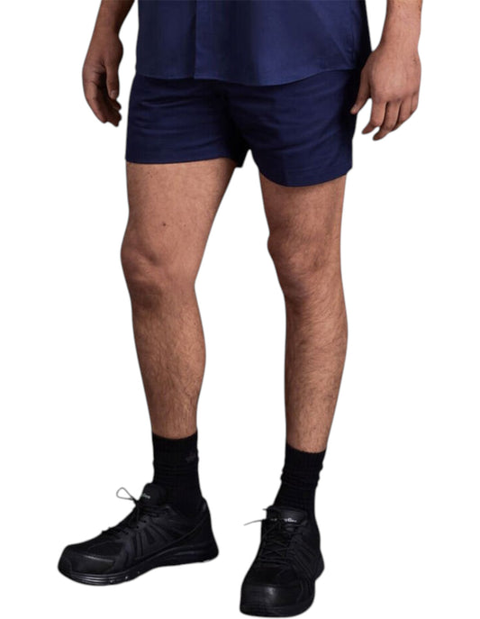 Mens KingGee Drill Utility Shorts Navy