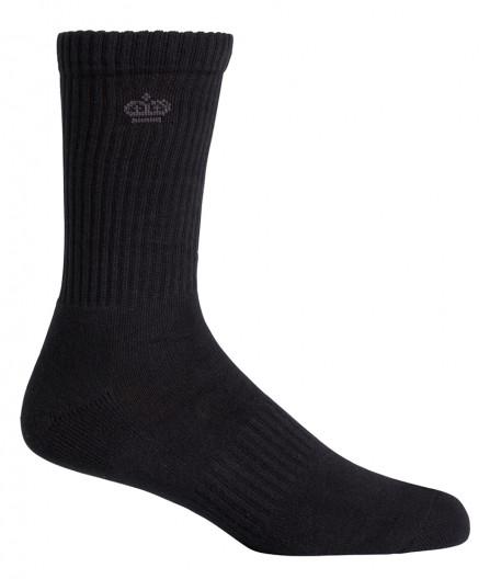 5 x Kinggee Work Socks Black Crew