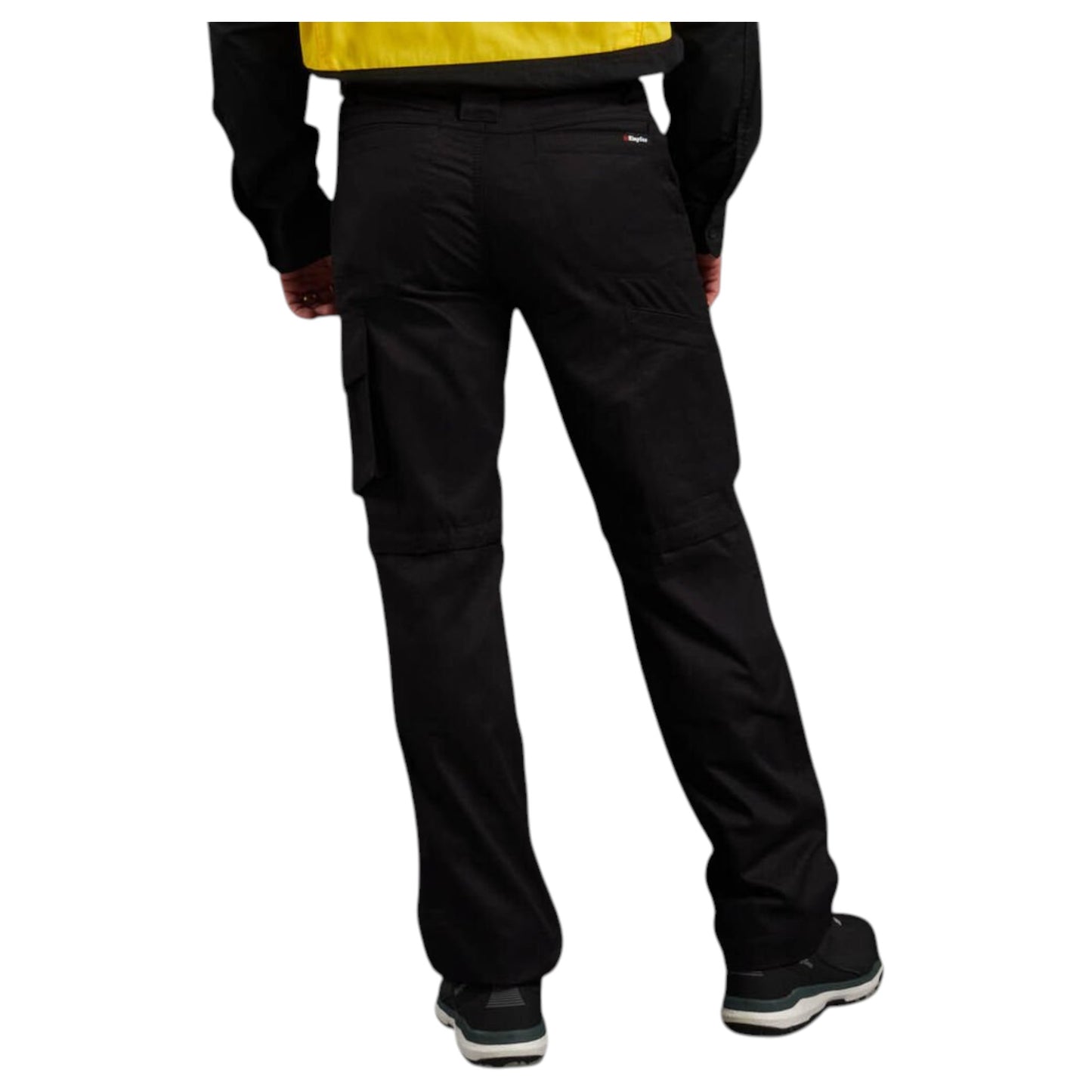 Mens KingGee Workcool 2 Lightweight Ripstop Workwear Pants Black