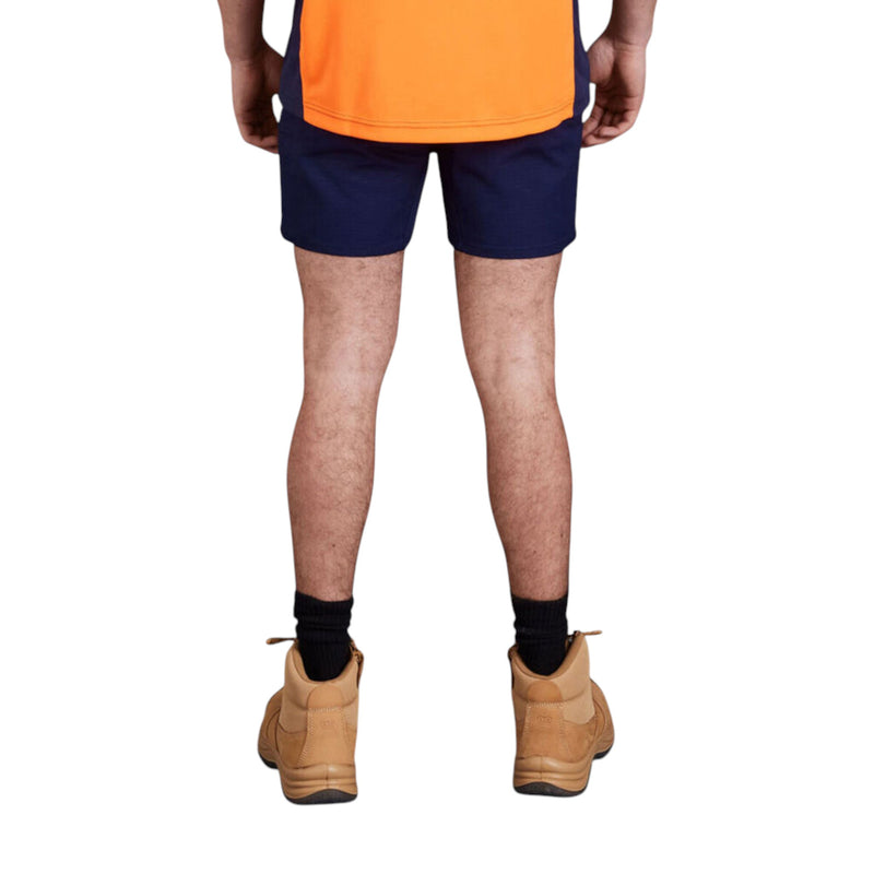 Mens Kinggee Workcool Pro Stretch Cuffed Navy Shorts