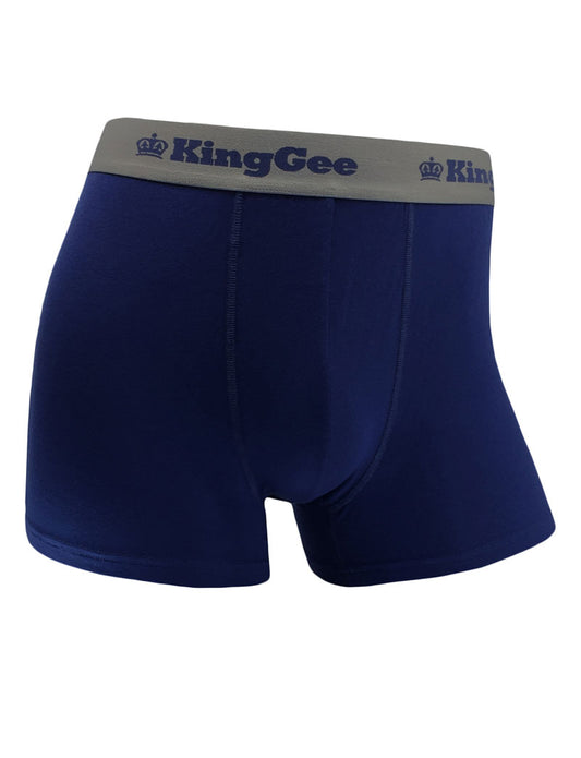 3 Pack Mens KingGee Bamboo Work Trunk - 3 Pack Trunks Underwear Navy