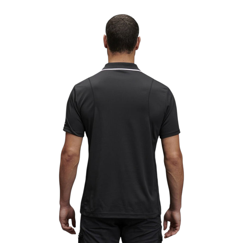 2 x Mens Kinggee Workcool Hyperfreeze Black Short Sleeve Polo Shirt