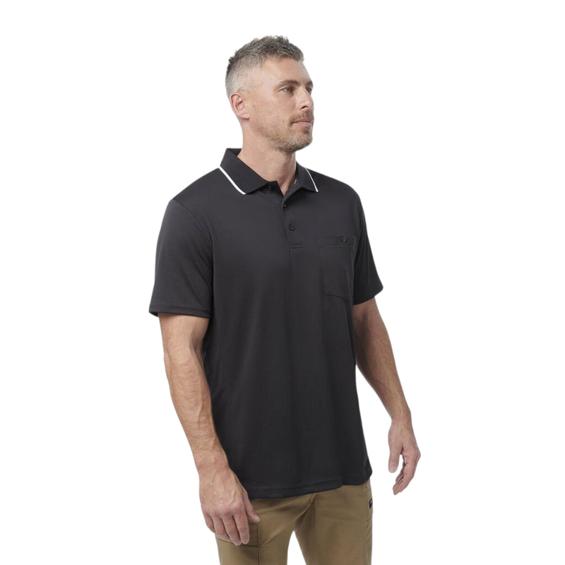 Mens Kinggee Workcool Hyperfreeze Charcoal Short Sleeve Polo Shirt