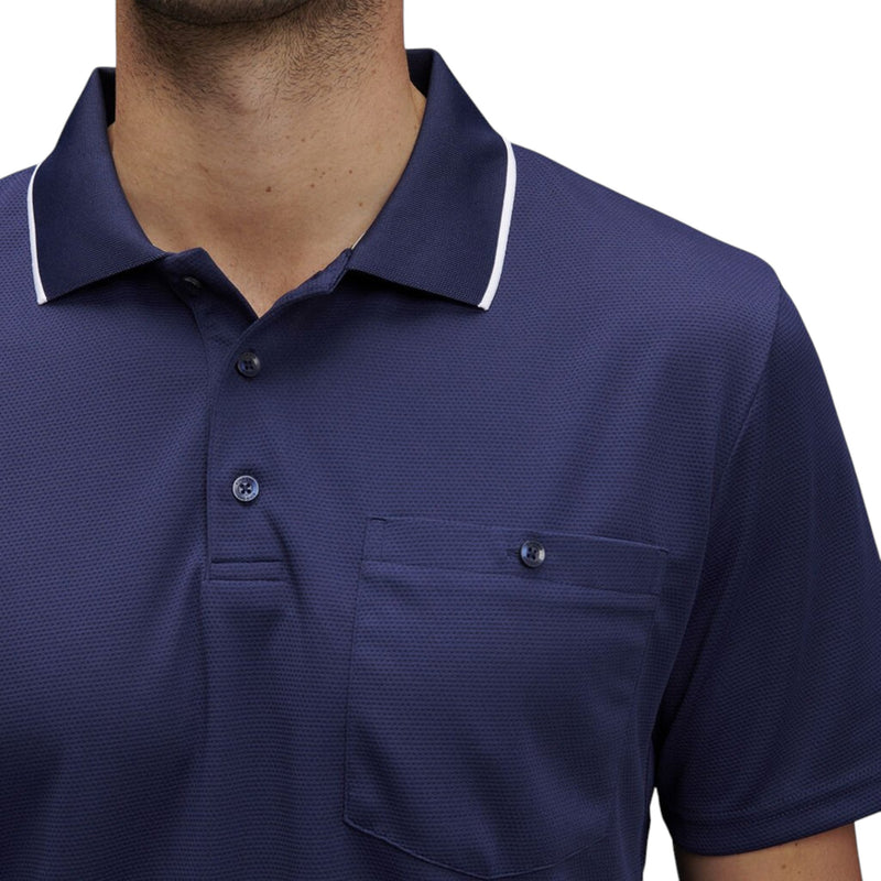 Mens Kinggee Workcool Hyperfreeze Navy Short Sleeve Polo Shirt