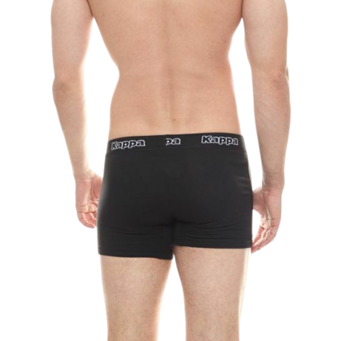 2 Pack Mens Kappa Boxers Trunks Underwear Black