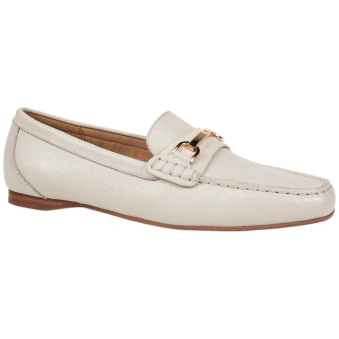 Womens Hush Puppies Keeper Flat Flats Ecru