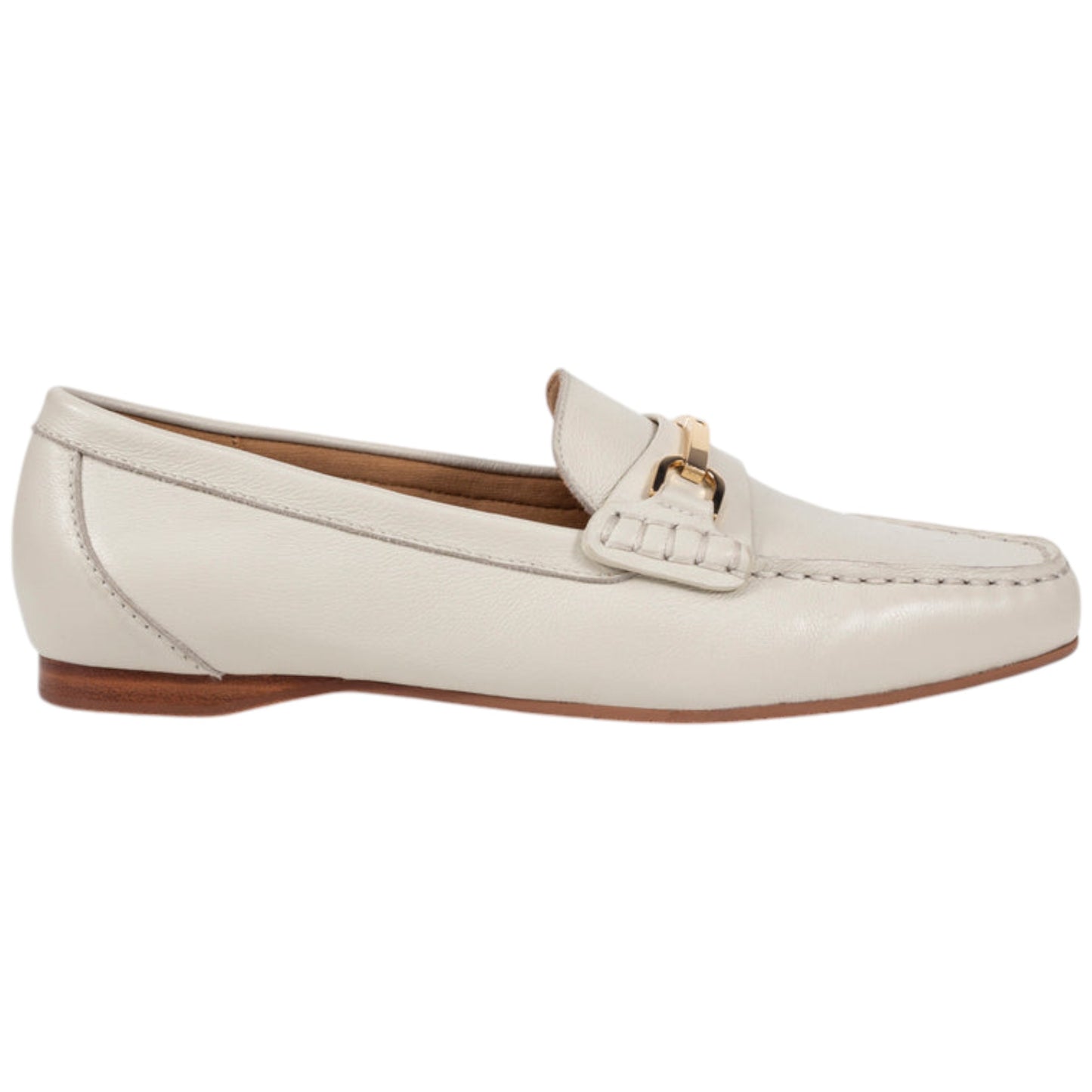 Womens Hush Puppies Keeper Flat Flats Ecru