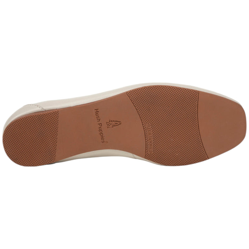 Womens Hush Puppies Keeper Flat Flats Ecru