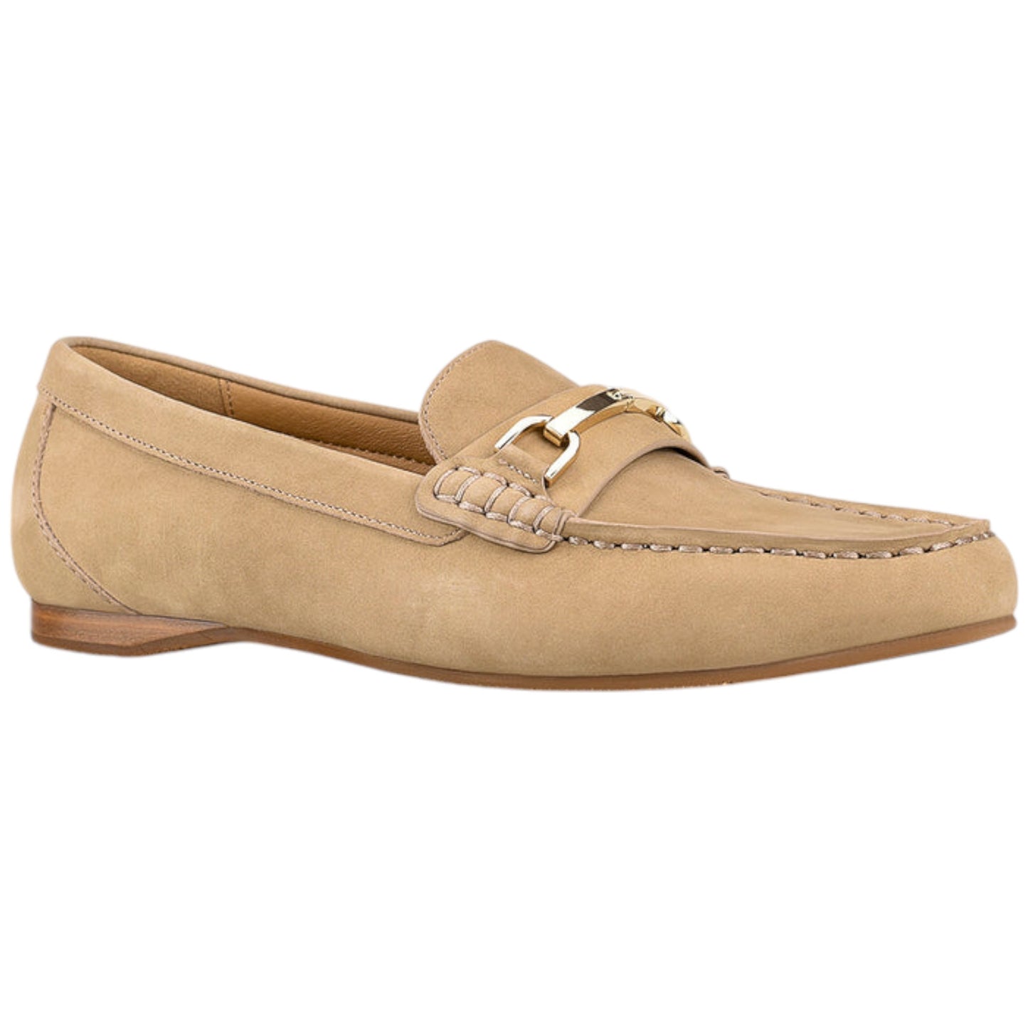 Womens Hush Puppies Keeper Flat Flats Taupe Nubuck