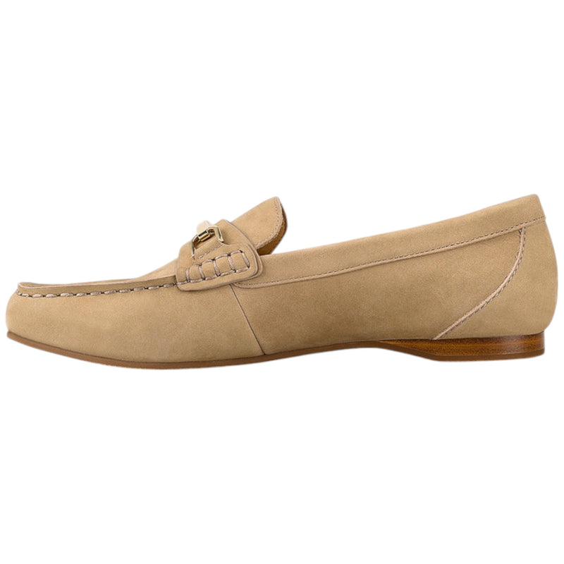 Womens Hush Puppies Keeper Flat Flats Taupe Nubuck