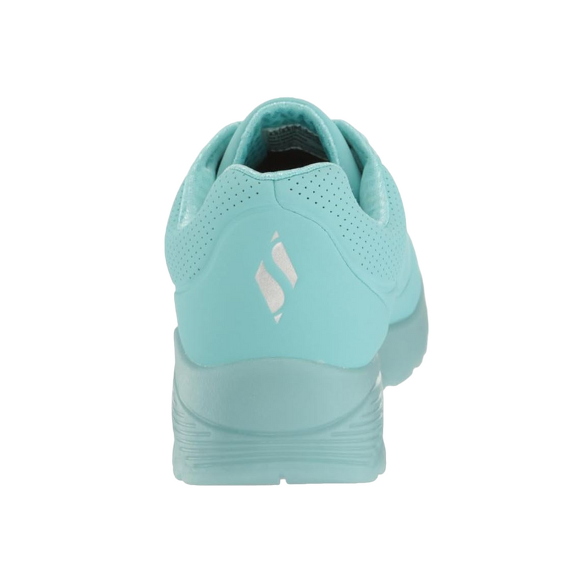 Kids Skechers Uno Ice Turquoise Comfy Unisex Running Shoe