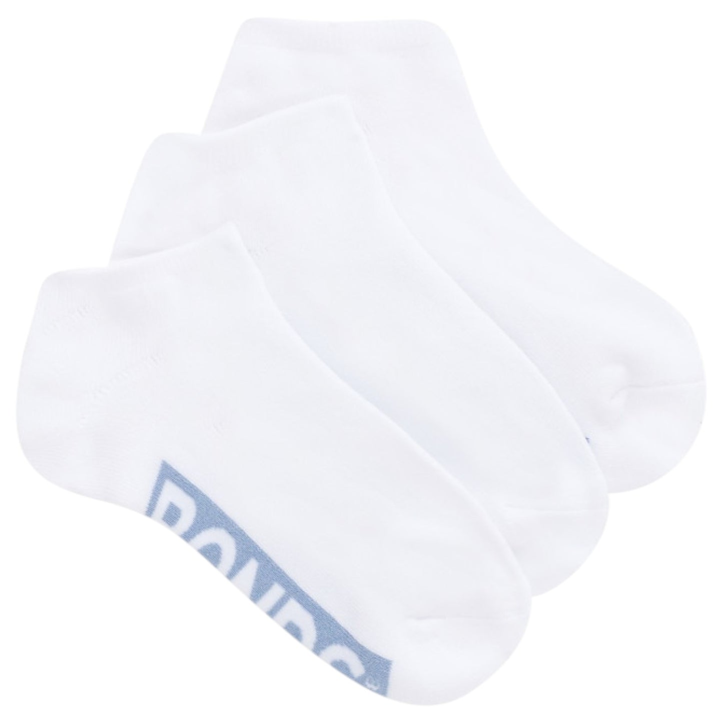 3 Pack Kids Bonds Logo Cushioned Low Cut White